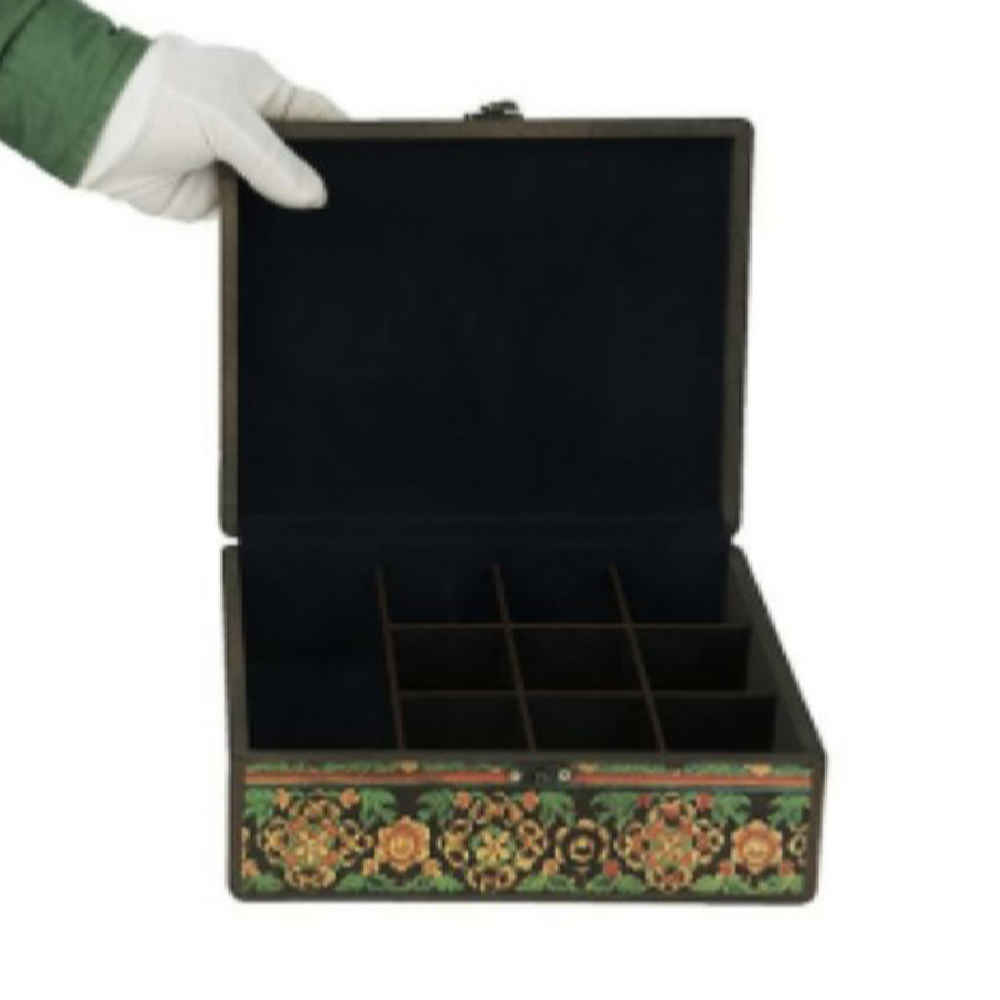 Price and Buy Handcrafted Wooden Jewelry Box with Persian-Inspired Pattern – Farah - Image 4