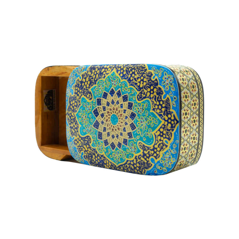 Price and Buy Handcrafted Wooden Jewelry Box with Persian-Inspired Pattern – Kesho - Image 3