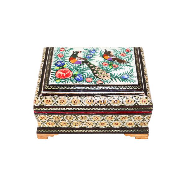 Price and Buy Handcrafted Wooden Jewelry Box with Persian Khatam Birds Pattern_68fe02048748f.jpeg Price and Buy Handcrafted Wooden Jewelry Box with Persian Khatam Birds Pattern