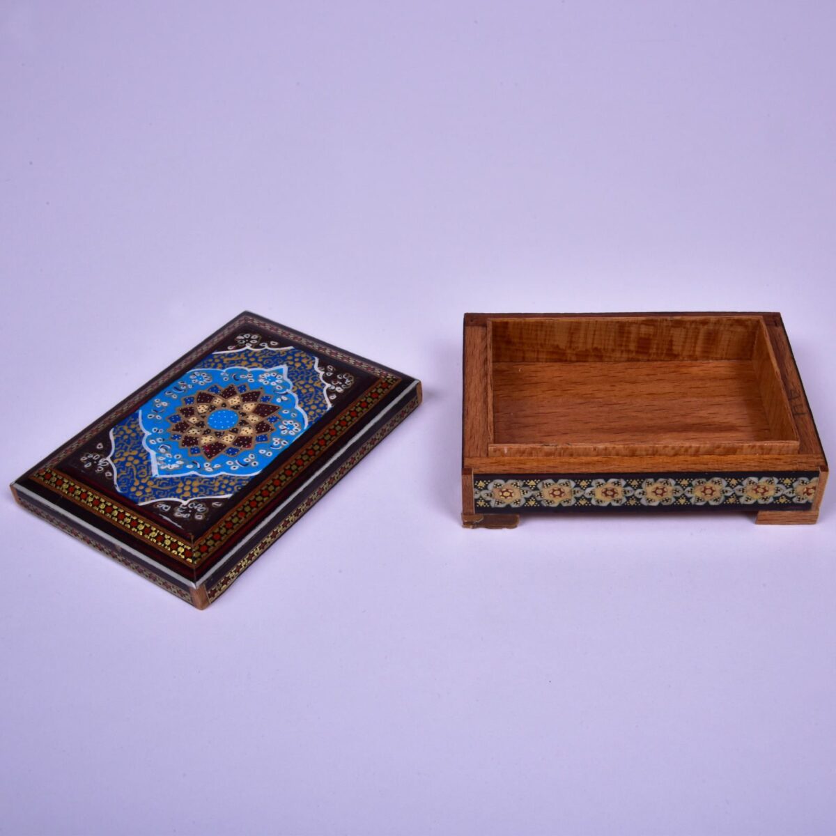 Price and Buy Handcrafted Wooden Jewelry Box with Persian Khatam Design – Ayda - Image 3
