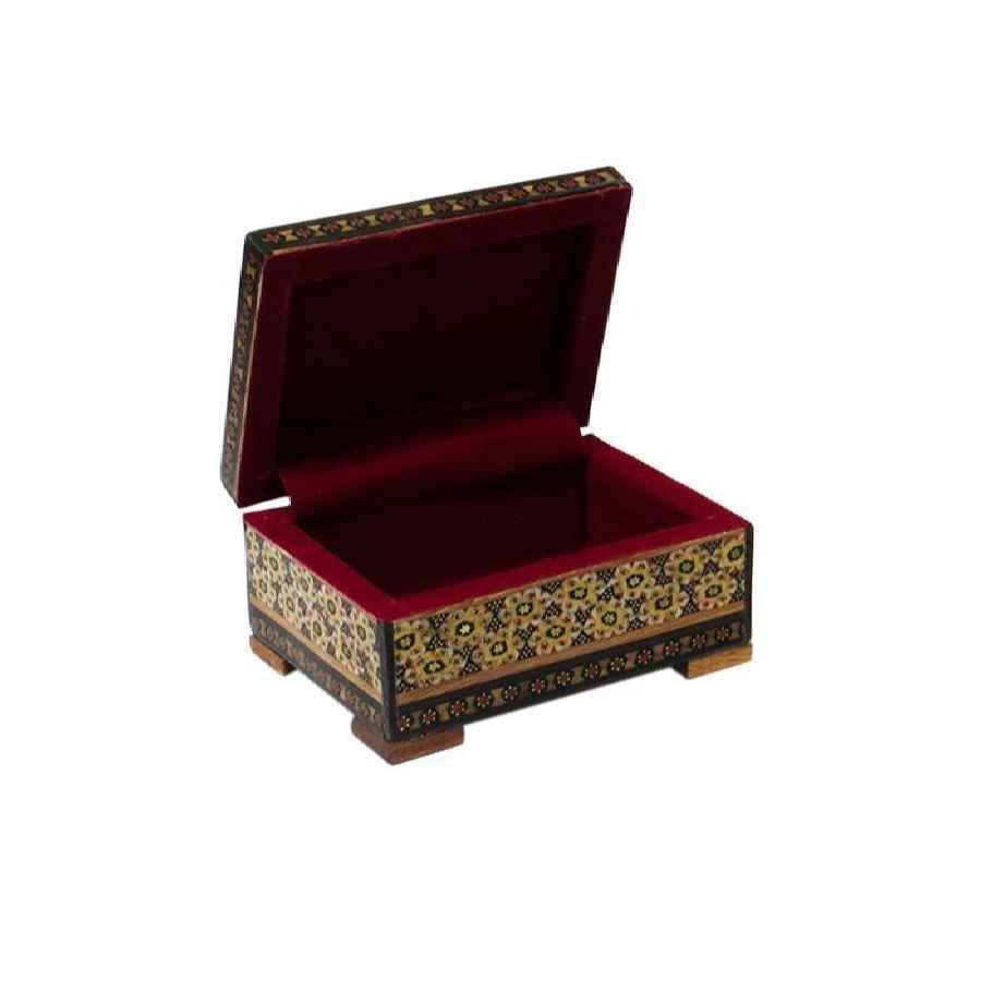 Price and Buy Handcrafted Wooden Jewelry Box with Persian Khatam Design – Behnaz - Image 3