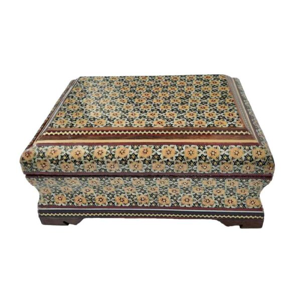 Price and Buy Handcrafted Wooden Jewelry Box with Persian Khatam Design – Paeez