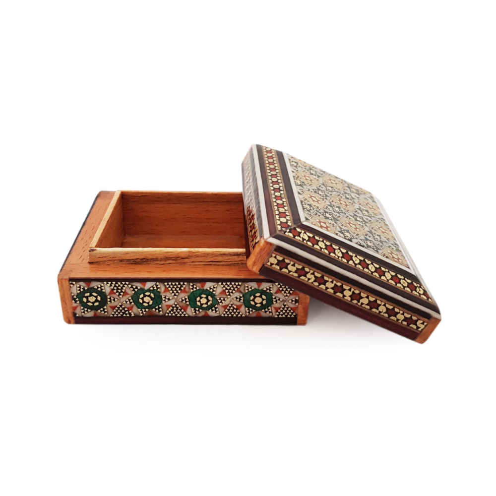 Price and Buy Handcrafted Wooden Jewelry Box with Persian Khatam Design – Royal - Image 3
