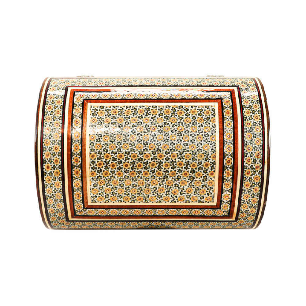 Price and Buy Handcrafted Wooden Jewelry Box with Persian Khatam Sandough Design - Image 7
