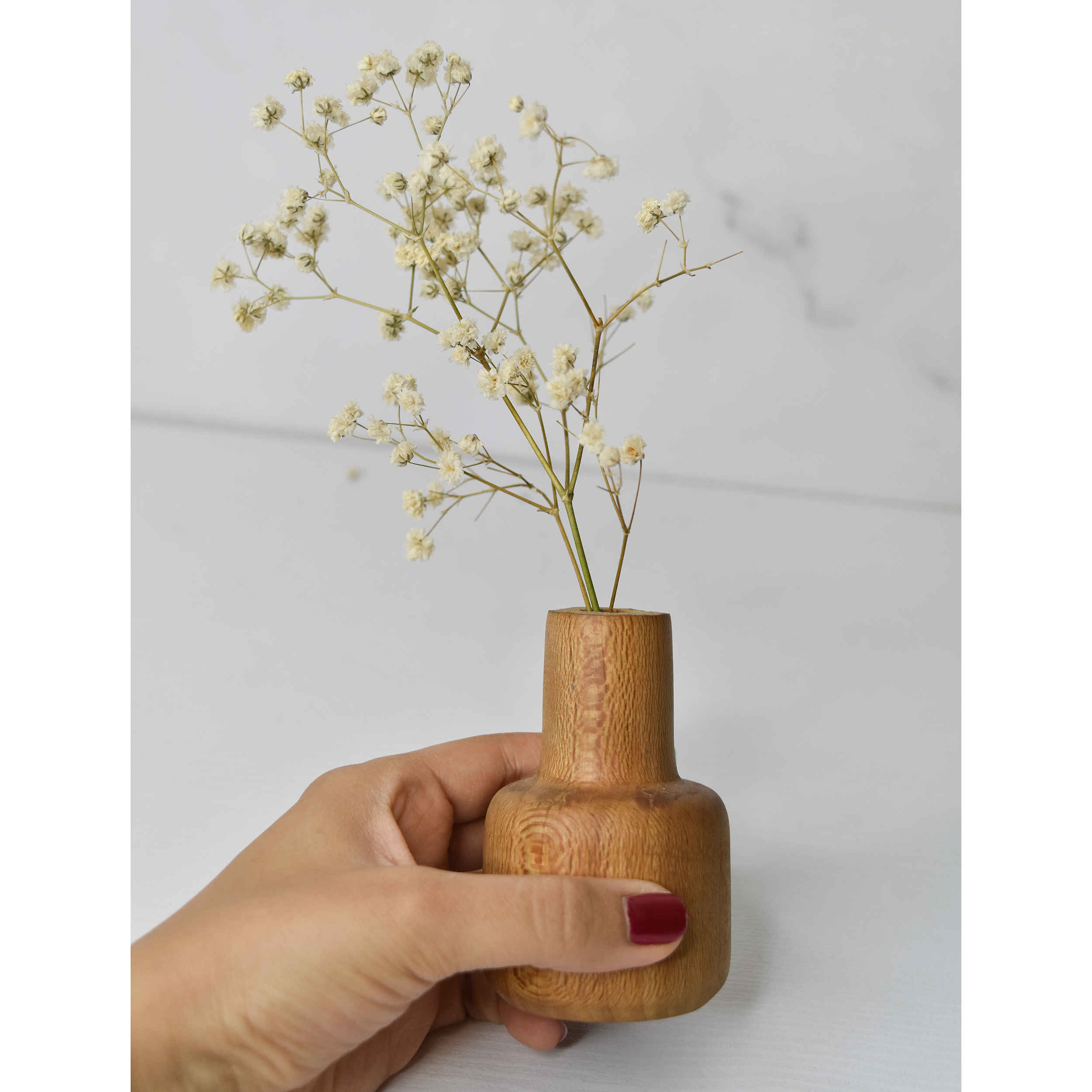 Price and Buy Handcrafted Wooden Mini Flower Vase Made from Natural Solid Wood for Home Decor - Image 3