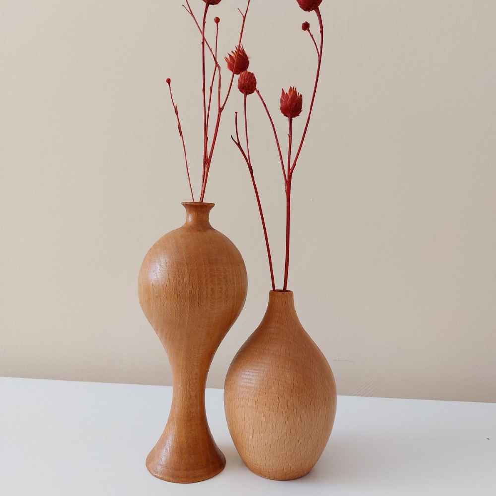 Price and Buy Handcrafted Wooden Mini Flower Vases – Rustic Style Suitable for Decor - Image 4