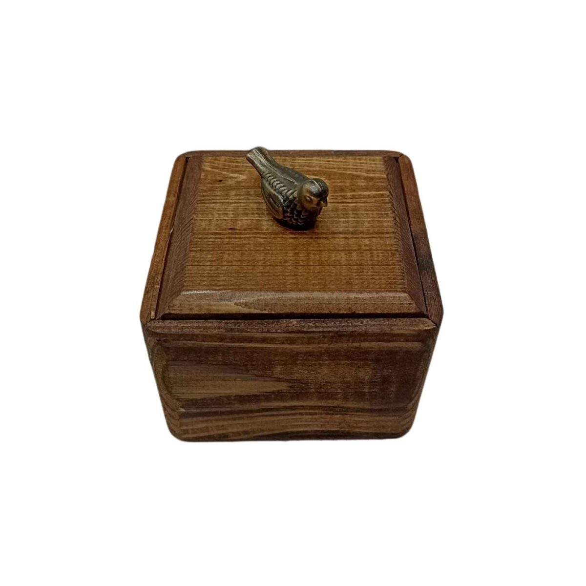Price and Buy Handcrafted Wooden Sugar Bowl with Lid – Rustic Style and Bird Design