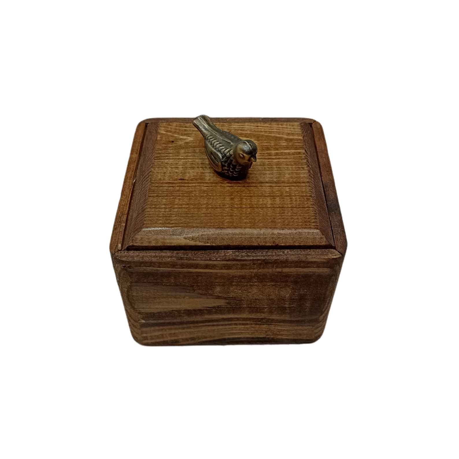 Price and Buy Handcrafted Wooden Sugar Bowl with Lid – Rustic Style and Bird Design