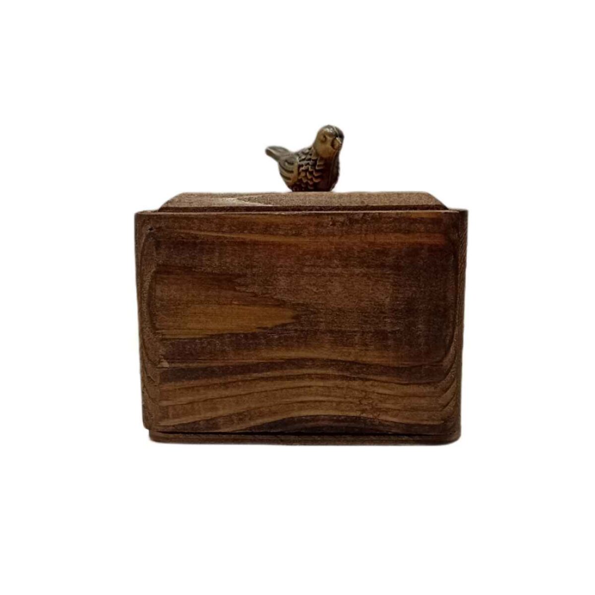 Price and Buy Handcrafted Wooden Sugar Bowl with Lid – Rustic Style and Bird Design - Image 4