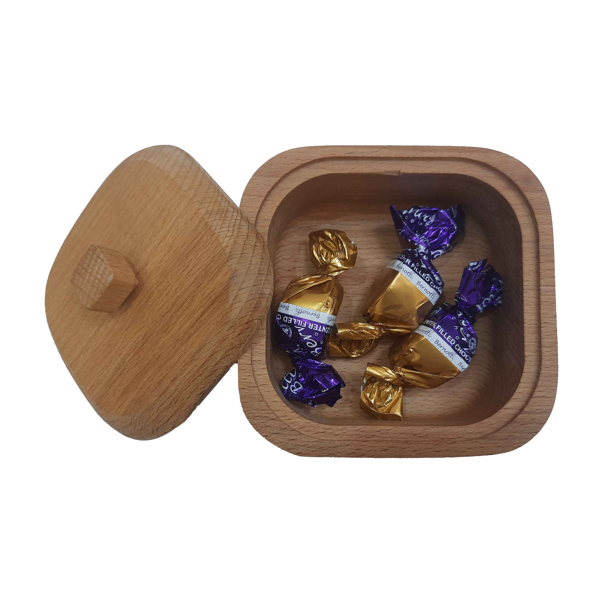 Price and Buy Handcrafted Wooden Sugar Bowl with Lid – Rustic Style Liana - Image 4