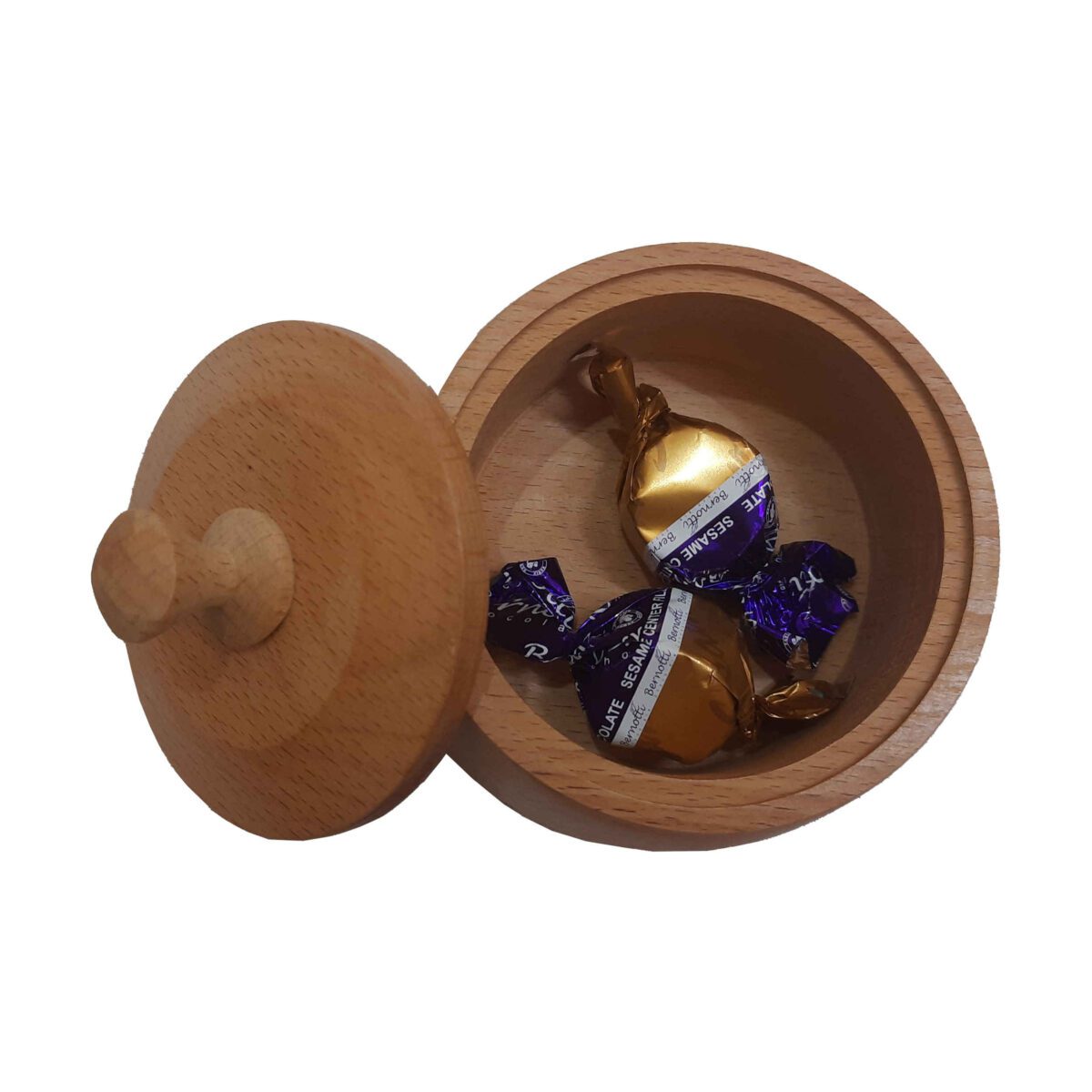 Price and Buy Handcrafted Wooden Sugar Bowl with Lid – Rustic Style - Image 3