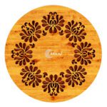 Price and Buy Handcrafted Wooden Trivet with Mandala Design Heat Resistant - Image 3