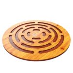 Price and Buy Handcrafted Wooden Trivet with Maze Design for Hot Pot
