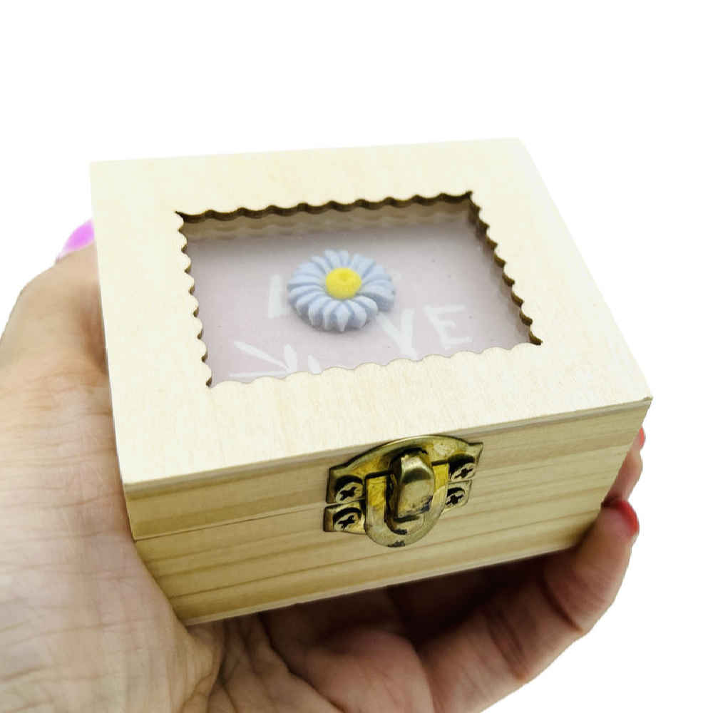 Price and Buy Handcrank Wooden Musical Box Model Flower - Image 3