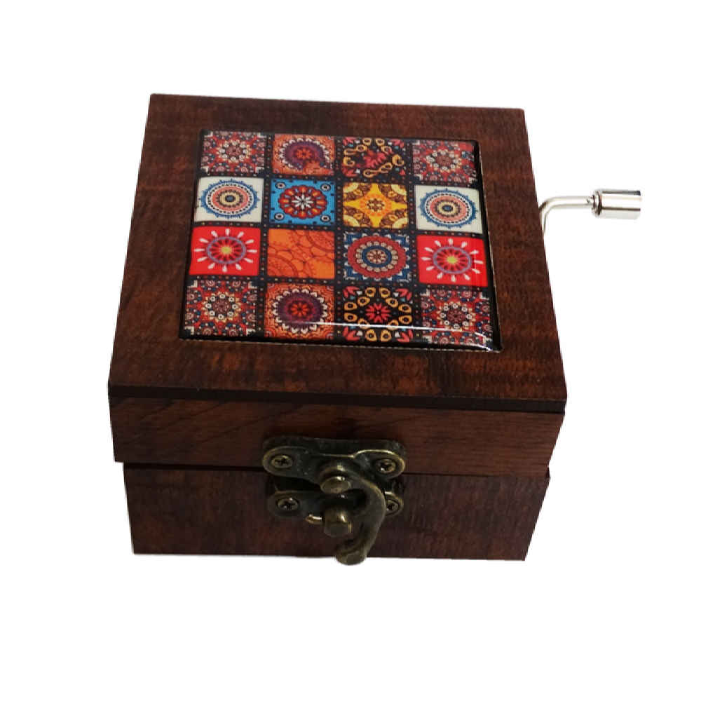 Price and Buy Handcrank Wooden Musical Box Model Hedyeh