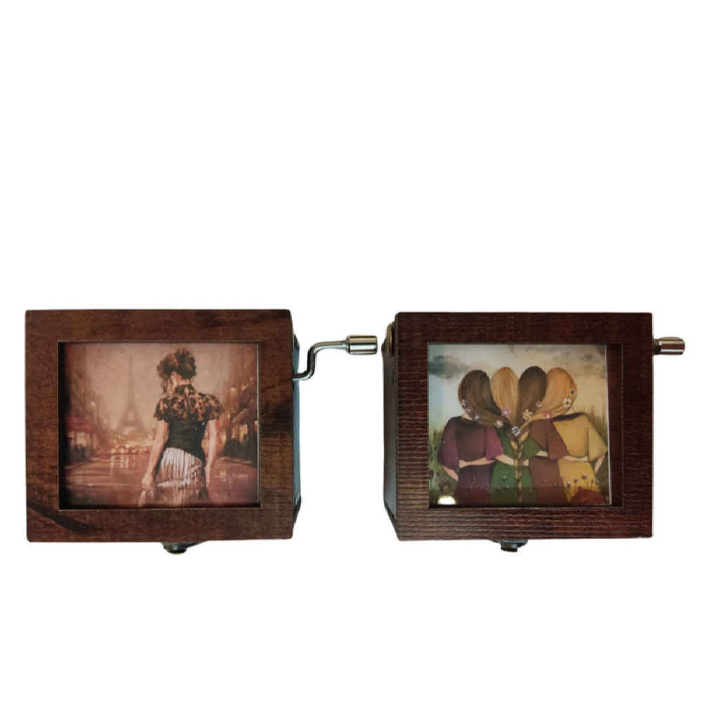 Price and Buy Handcrank Wooden Musical Box Model Melody - Image 4