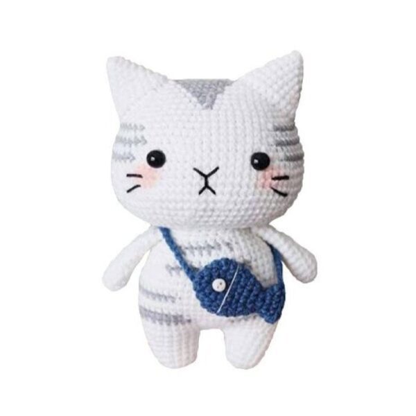 Price and Buy Handmade Amigurumi Stuffed Cat Animal – White | 15 cm Elegant & Cozy_68fec2a284744.jpeg Price and Buy Handmade Amigurumi Stuffed Cat Animal – White | 15 cm Elegant & Cozy