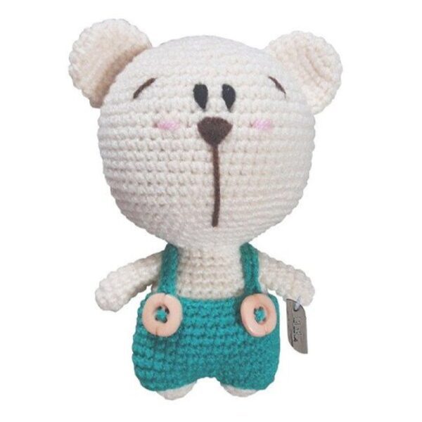 Price and Buy Handmade Amigurumi Stuffed Teddy Bear Animal – White & Turquoise | Soft & Colorful_68fec2568c475.jpeg Price and Buy Handmade Amigurumi Stuffed Teddy Bear Animal – White & Turquoise | Soft & Colorful