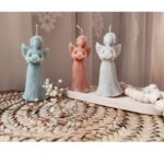 Price and Buy Handmade Angel Candle for Spiritual Serenity Best for Gifting & Decor (set of 3)