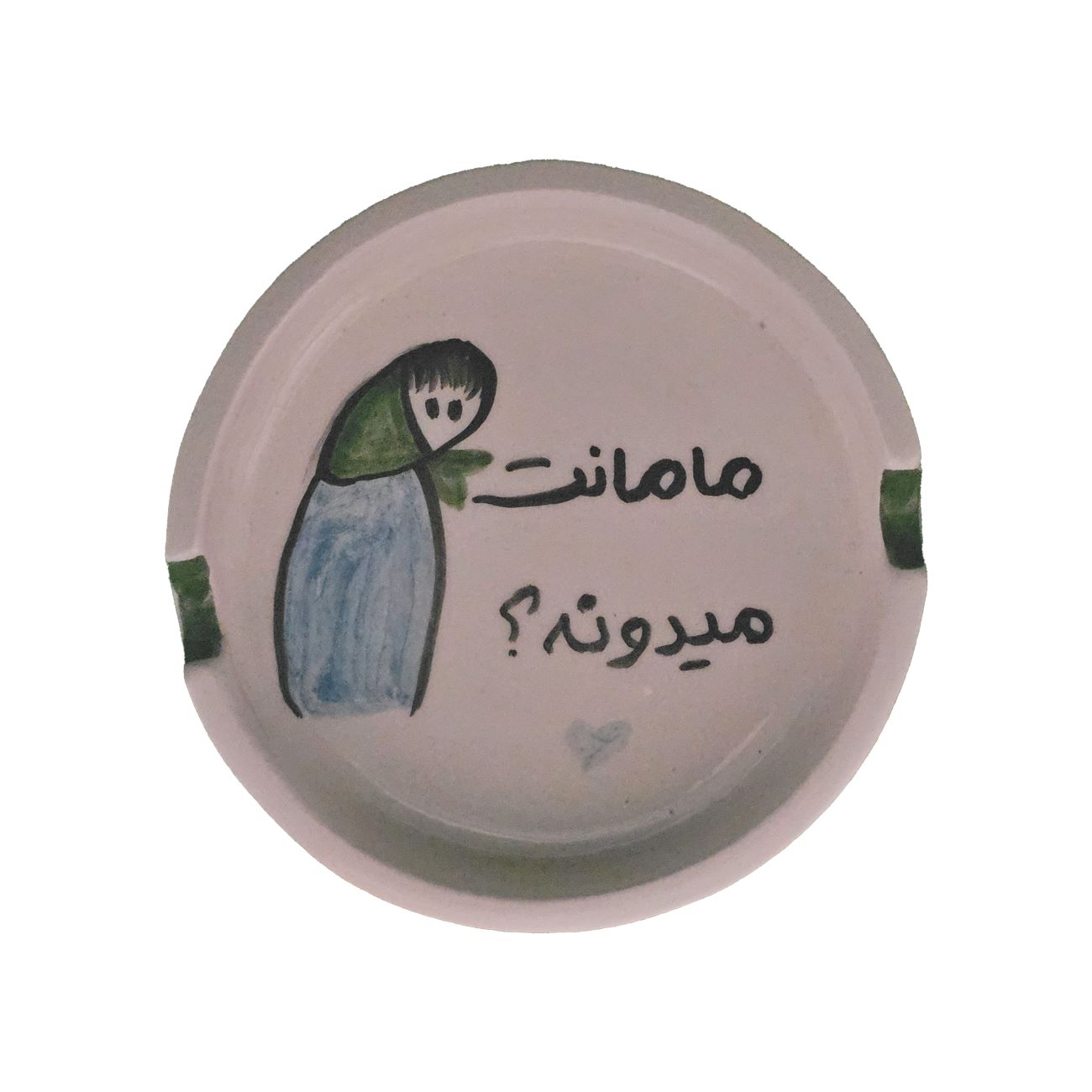 Price and Buy Handmade Ceramic Ashtray with Cool Calligraphy Design_6902039dc7dfc.jpeg Price and Buy Handmade Ceramic Ashtray with Cool Calligraphy Design - Image 1