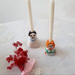 Price and Buy Handmade Ceramic Candle Stick in Small Size – Couple Design - Image 3