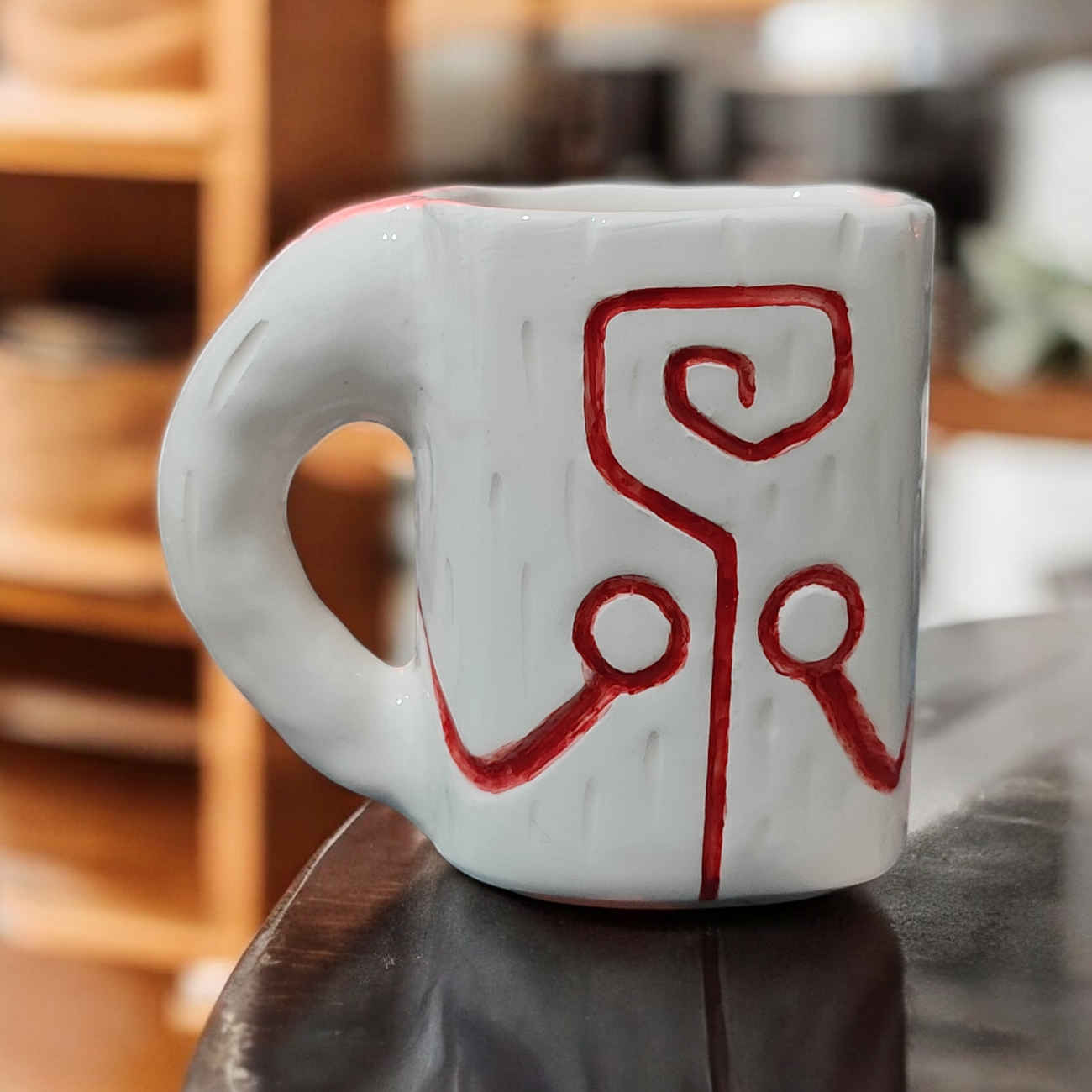 Price and Buy Handmade Ceramic Mug – Dishwasher & Microwave Safe with Deformed Design_690327fc68223.jpeg Price and Buy Handmade Ceramic Mug – Dishwasher & Microwave Safe with Deformed Design - Image 1