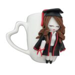 Price and Buy Handmade Ceramic Mug – Graduation Doll Design - Image 3