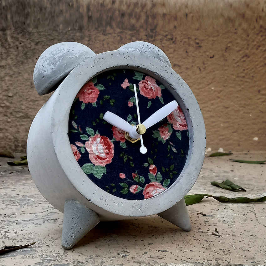 Price and Buy Handmade Concrete Twin Bell Clock for Home & Office - Image 3