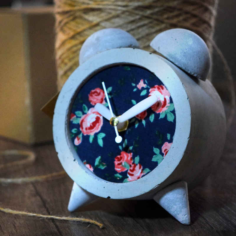Price and Buy Handmade Concrete Twin Bell Clock for Home & Office - Image 4