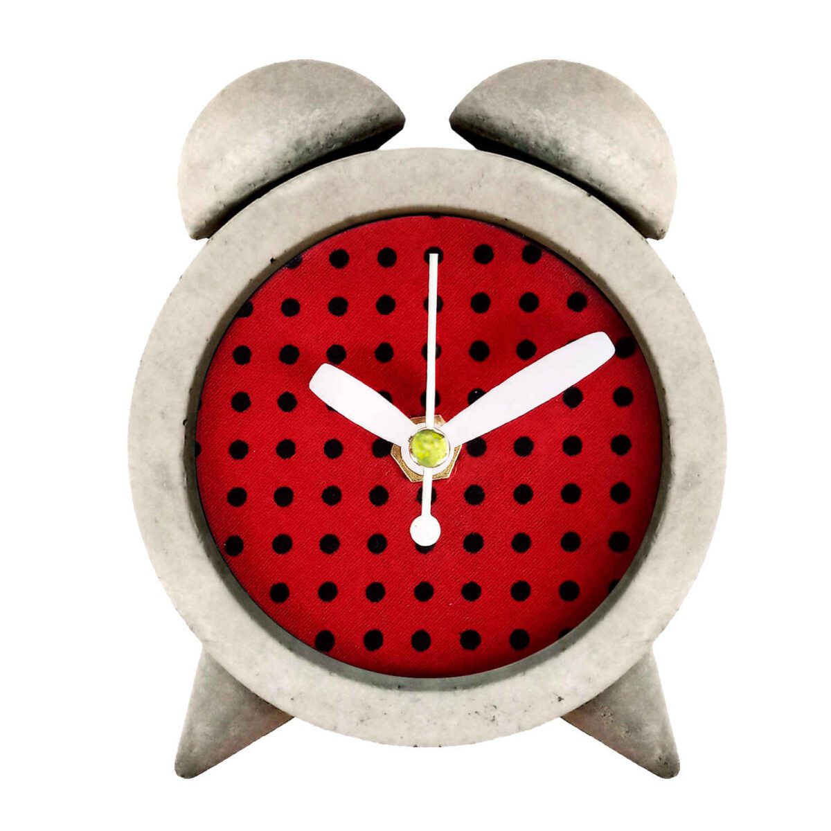 Price and Buy Handmade Concrete Twin Bell Clock for Work & Home