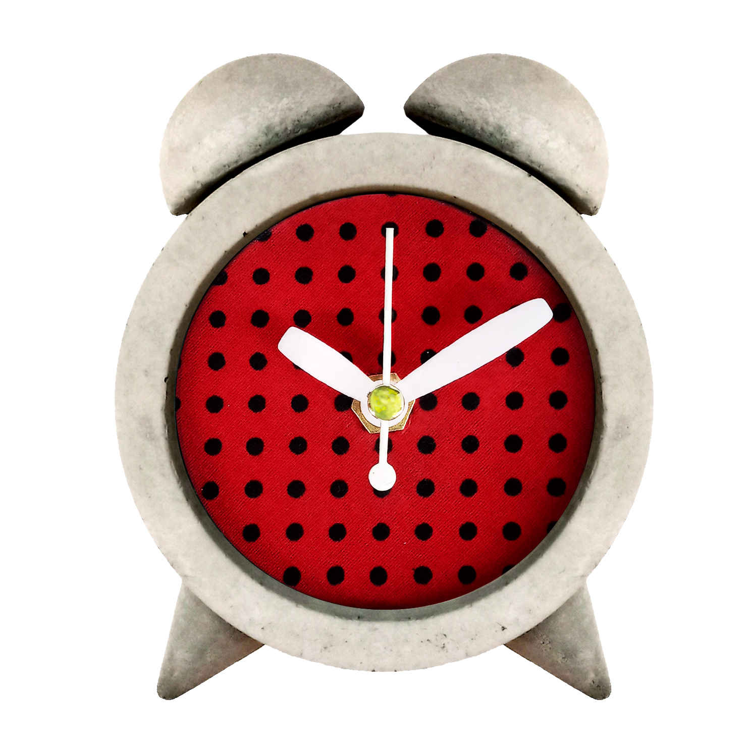 Price and Buy Handmade Concrete Twin Bell Clock for Work & Home - Image 3