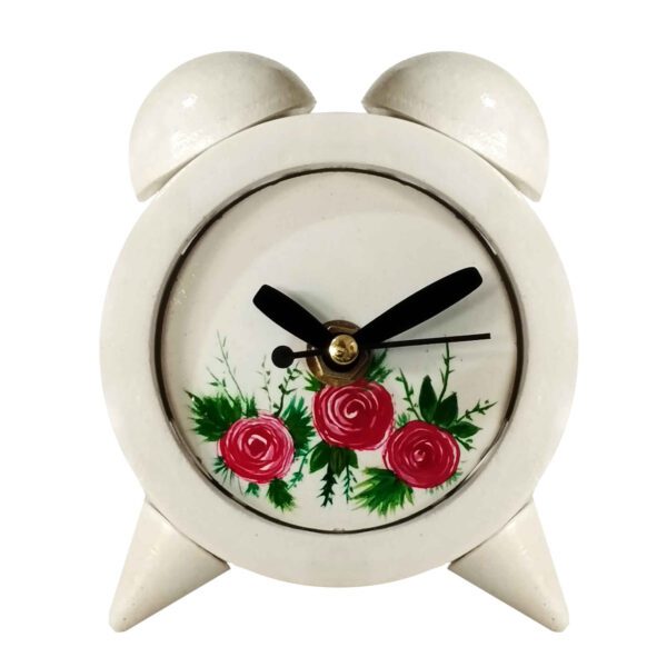 Price and Buy Handmade Concrete Twin Bell Clock with Floral Design_68ff7255c80c4.jpeg Price and Buy Handmade Concrete Twin Bell Clock with Floral Design