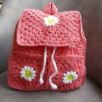 Price and Buy Handmade Crochet Bag Flower Design for Kids in Pink Color – Stylish and Cute