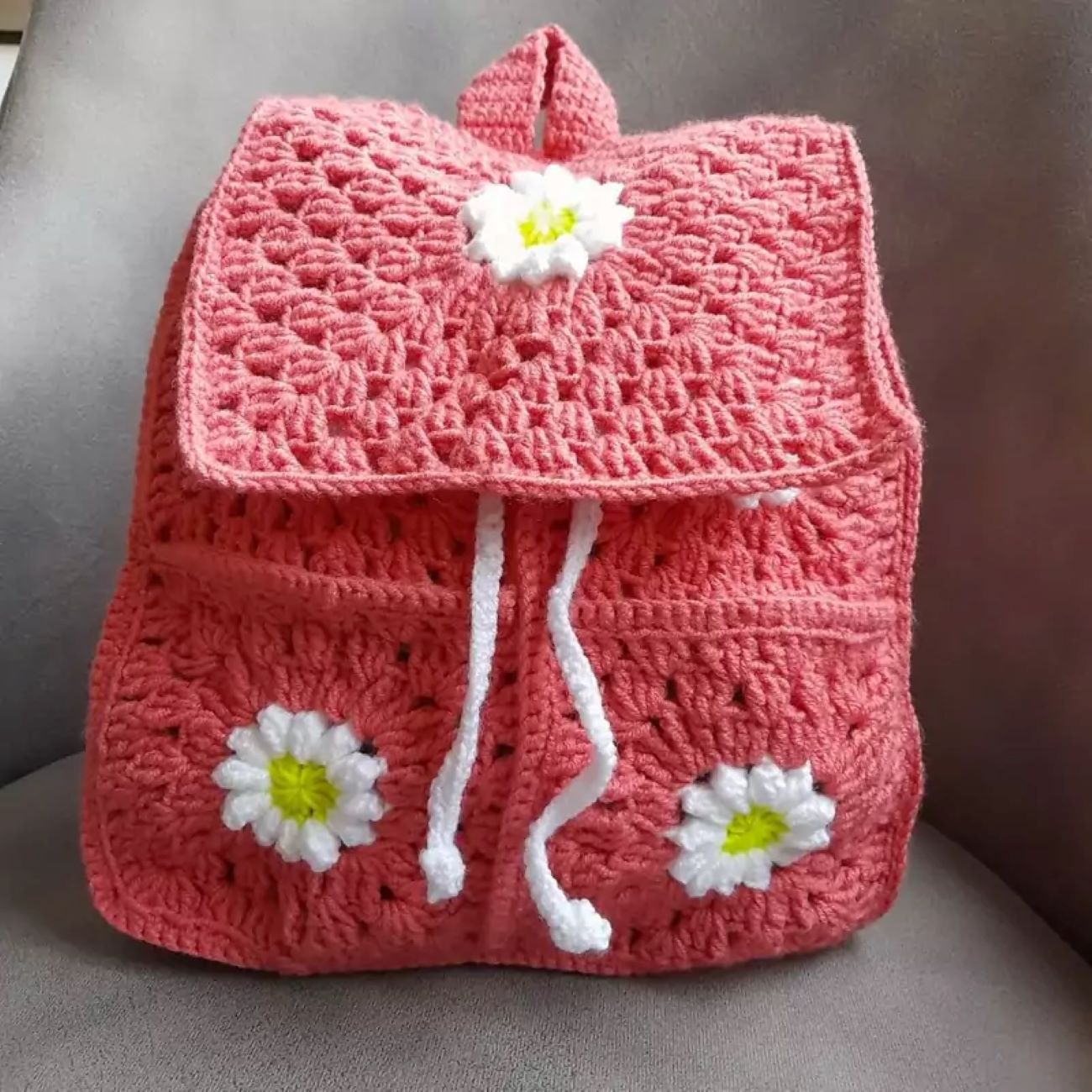 Price and Buy Handmade Crochet Bag Flower Design for Kids in Pink Color – Stylish and Cute