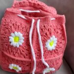 Price and Buy Handmade Crochet Bag Flower Design for Kids in Pink Color – Stylish and Cute - Image 4