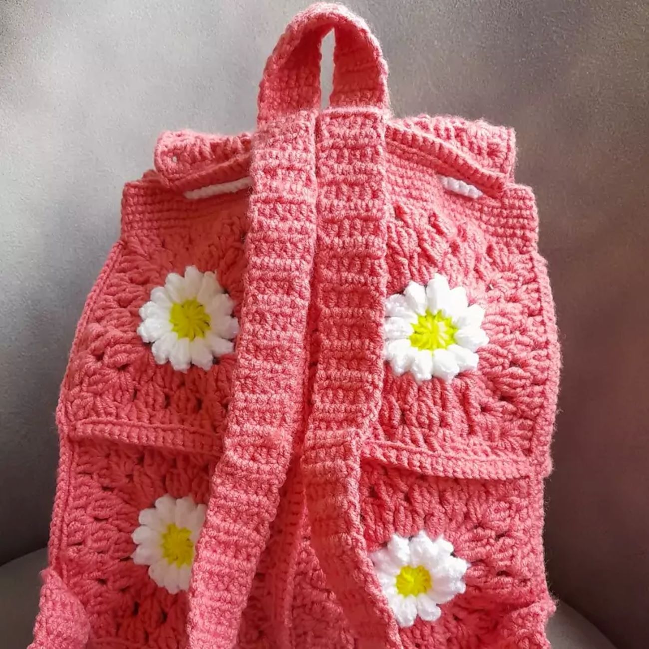 Price and Buy Handmade Crochet Bag Flower Design for Kids in Pink Color – Stylish and Cute - Image 5
