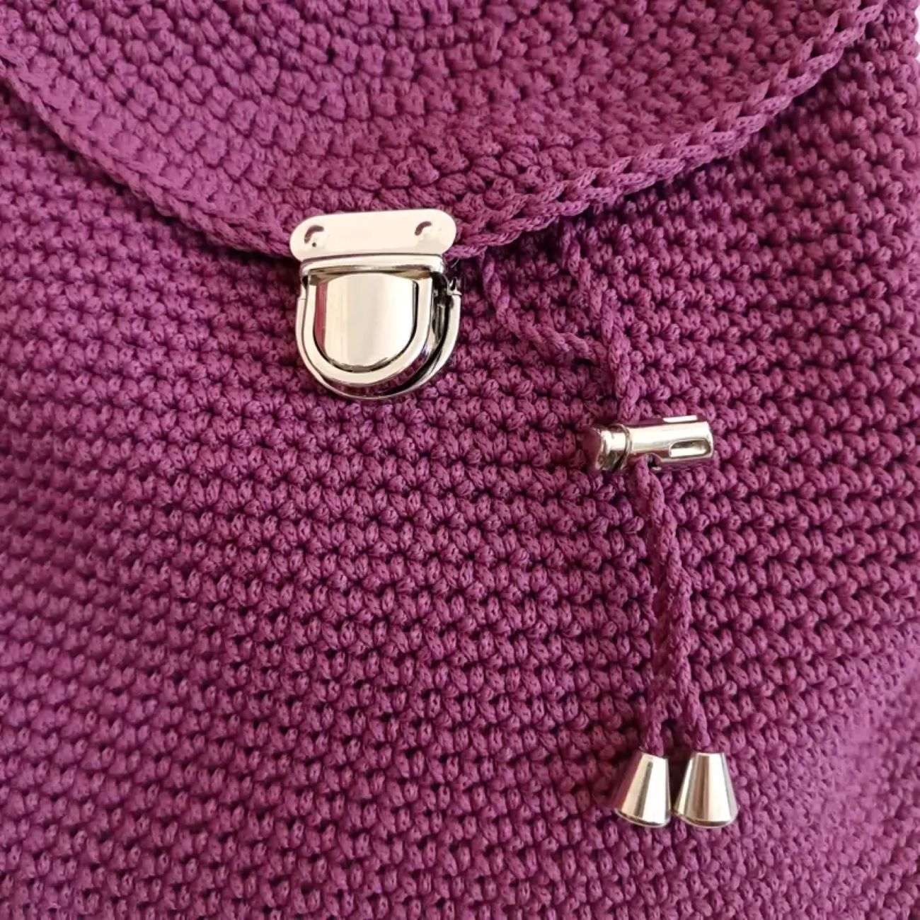 Price and Buy Handmade Crochet Bag Unique and Stylish for Every Occasion in Violet Color - Image 4