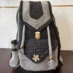 Price and Buy Handmade Crochet Casual Backpack – Stylish & Durable in Gray