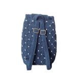 Price and Buy Handmade Crochet Casual Backpack – Stylish & Durable in Navy Blue - Image 4