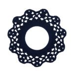 Price and Buy Handmade Crocheted Wall Decor – Unique Boho Home Accent in Navy Blue