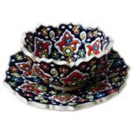 Price and Buy Handmade Decorative Minakari Pottery Bowl & Plate Model Zina