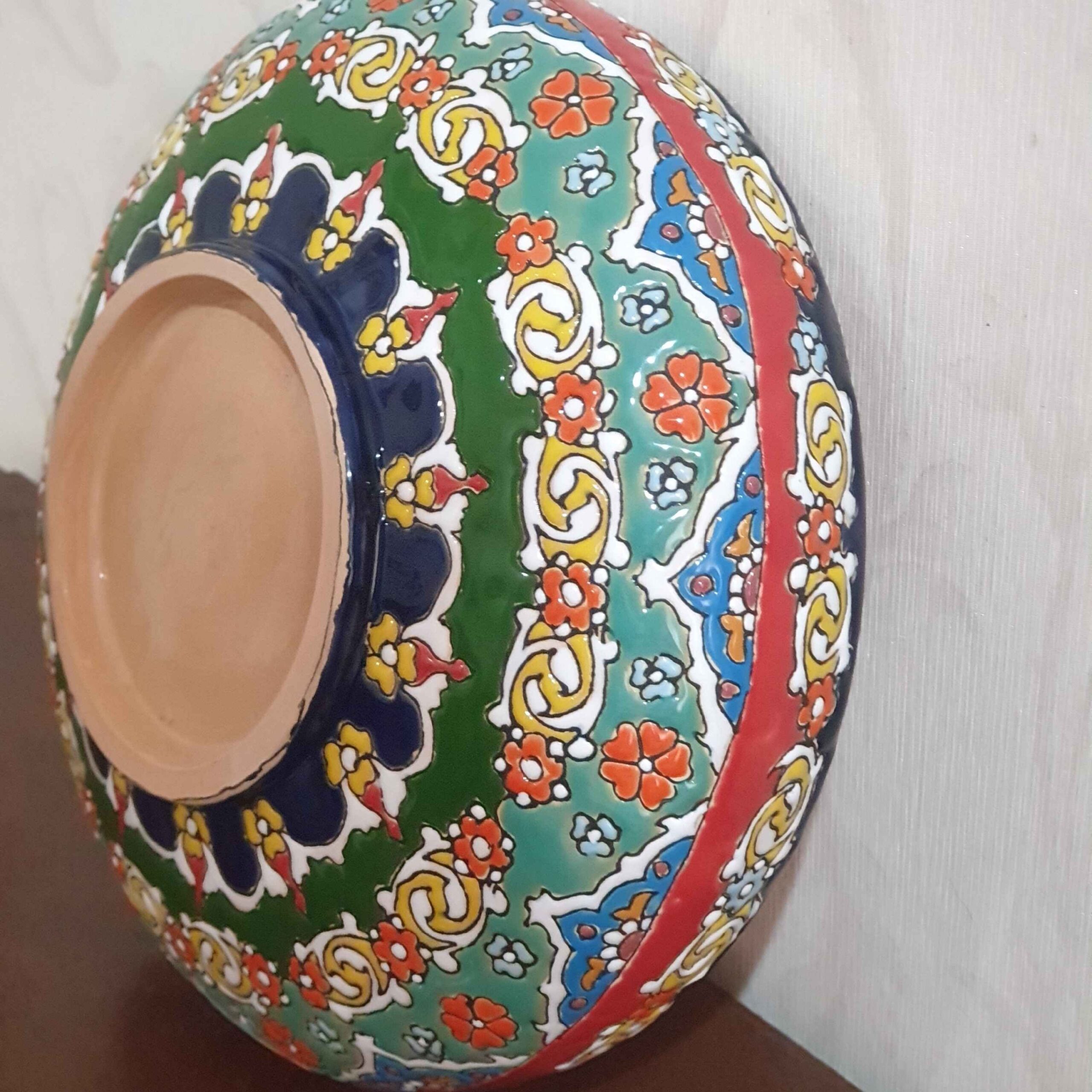 Price and Buy Handmade Decorative Pottery Bowl in Minakari Persian Art - Image 4