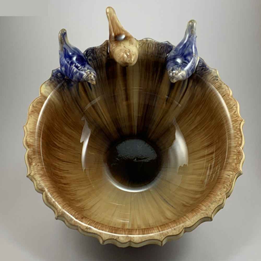 Price and Buy Handmade Decorative Pottery Bowl Model Tree Birds - Image 3