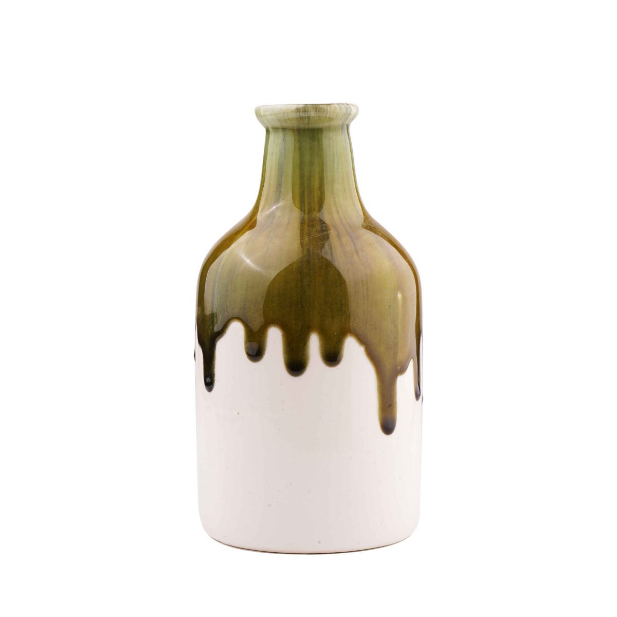 Price and Buy Handmade Decorative Single Stem Pottery Vase with Drip Glaze Design Ahoora