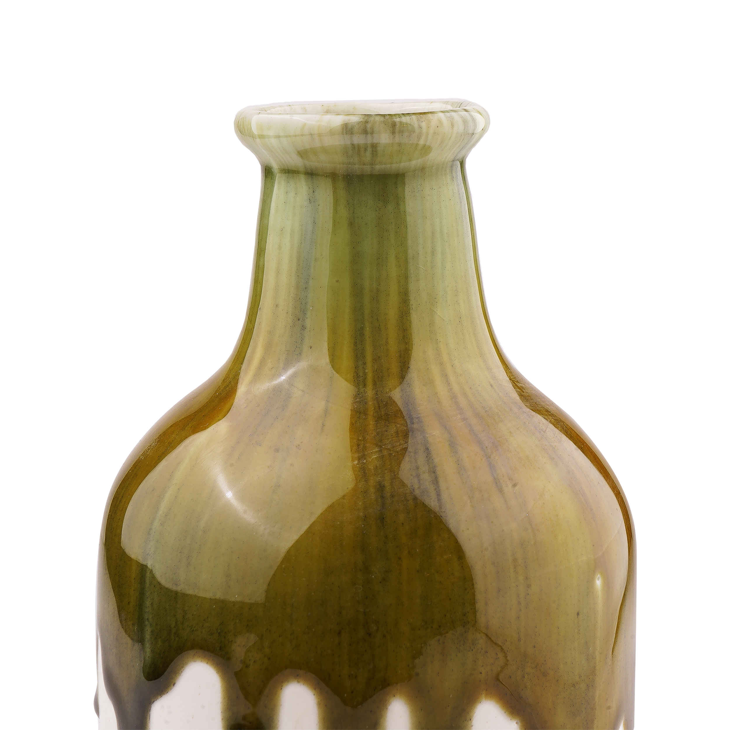 Price and Buy Handmade Decorative Single Stem Pottery Vase with Drip Glaze Design Ahoora - Image 3