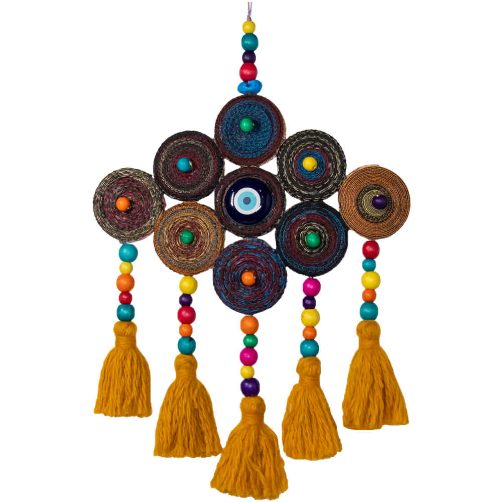 Price and Buy Handmade Evil Eye Wall Hanging Amulet Decor_68fdb14b5c7e7.jpeg Price and Buy Handmade Evil Eye Wall Hanging Amulet Decor - Image 1