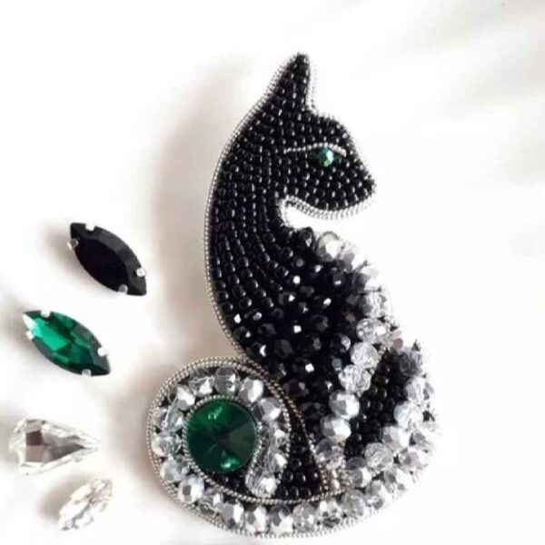 Price and Buy Handmade Feminine Beaded Brooch Pin – Cat Design_68fceb4266470.jpeg Price and Buy Handmade Feminine Beaded Brooch Pin – Cat Design