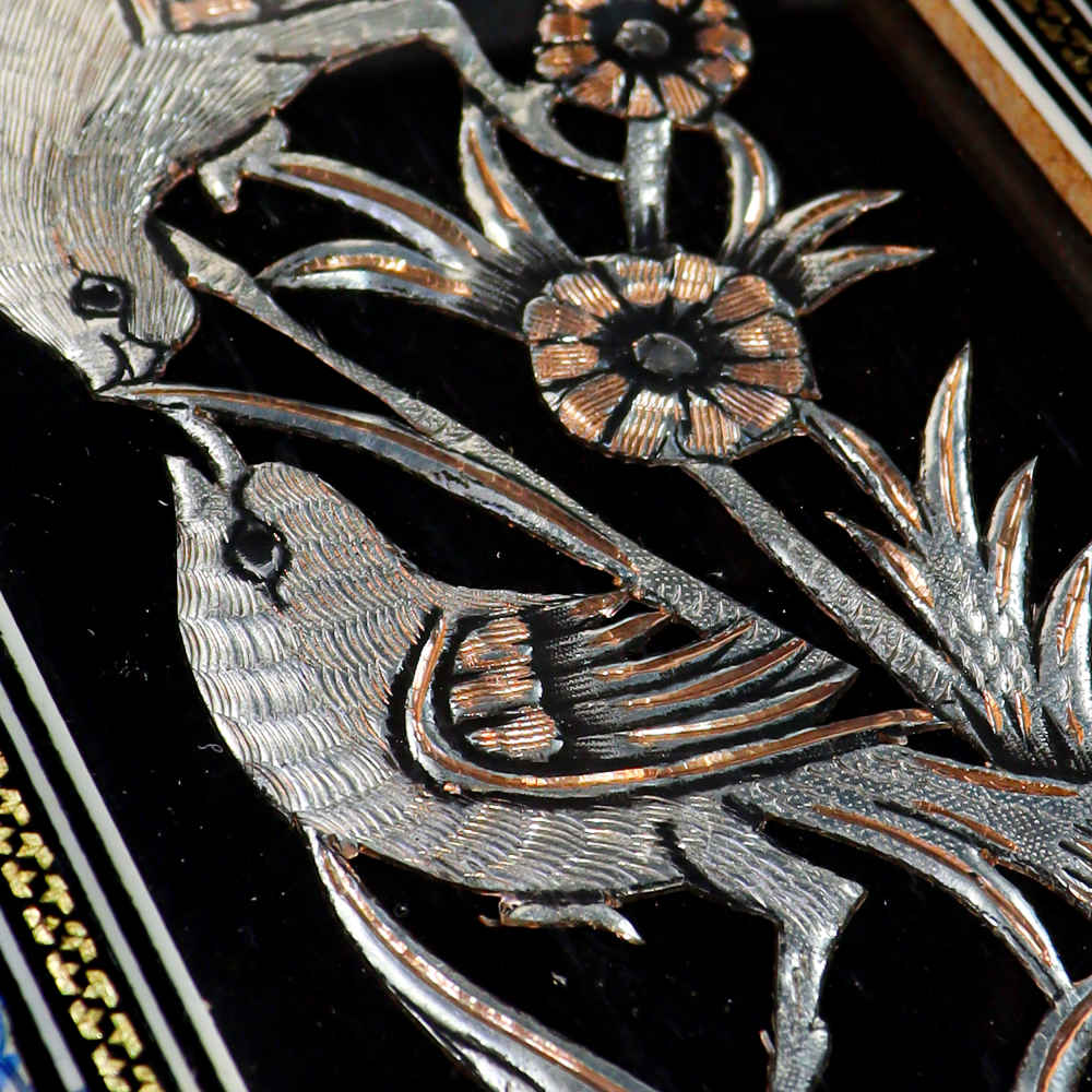 Price and Buy Handmade Framed Persian Engraved Copper Art Maryami – Traditional Wall Decor - Image 4