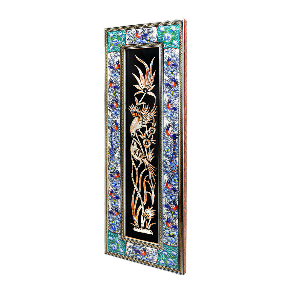 Price and Buy Handmade Framed Persian Engraved Copper Art Maryami – Traditional Wall Decor - Image 6