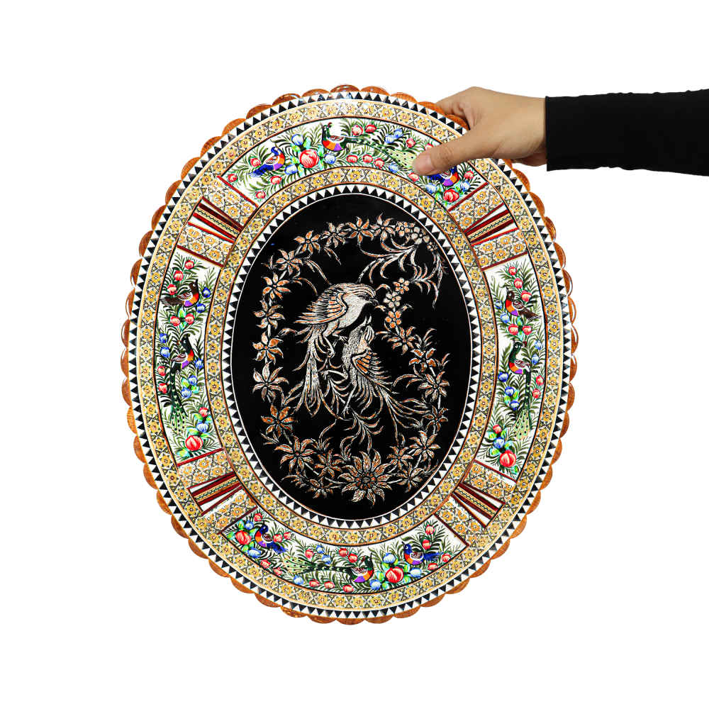 Price and Buy Handmade Framed Persian Engraved Copper Art Rahil – Traditional Wall Decor - Image 3